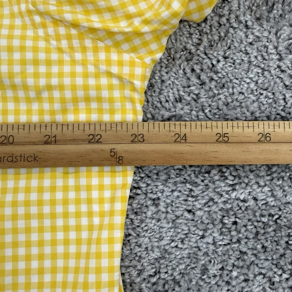 VTG 90's Polo Ralph Lauren Regent Custom Shirt Men's 16-33 Yellow Gingham Check
